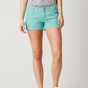 🔖BKE Mollie Stretch Shorts Azure Turquoise